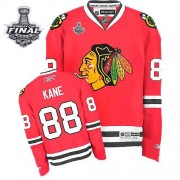 Chicago Blackhawks ＃88 Men's Patrick Kane Reebok Authentic Red Home Stanley Cup Finals Jersey