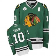 Chicago Blackhawks ＃10 Men's Patrick Sharp Reebok Authentic Green Jersey