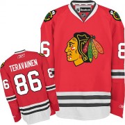 Chicago Blackhawks ＃86 Men's Teuvo Teravainen Reebok Authentic Red Home Jersey