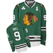 Chicago Blackhawks ＃9 Men's Bobby Hull Reebok Authentic Green Jersey