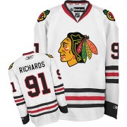 Chicago Blackhawks ＃91 Men's Brad Richards Reebok Authentic White Away Jersey