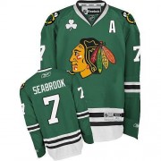 Chicago Blackhawks ＃7 Men's Brent Seabrook Reebok Authentic Green Jersey