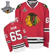 Chicago Blackhawks ＃65 Men's Andrew Shaw Reebok Authentic Red 2013 Stanley Cup Champions Jersey