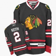 Chicago Blackhawks ＃2 Youth Duncan Keith Reebok Authentic Black Third Jersey