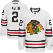 Chicago Blackhawks ＃2 Youth Duncan Keith Reebok Authentic White 2015 Winter Classic Jersey