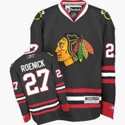 Chicago Blackhawks ＃27 Men's Jeremy Roenick Reebok Authentic Black Third Jersey