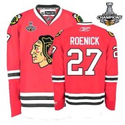 Chicago Blackhawks ＃27 Men's Jeremy Roenick Reebok Premier Red 2013 Stanley Cup Champions Jersey
