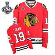 Chicago Blackhawks ＃19 Men's Jonathan Toews Reebok Authentic Red Home Stanley Cup Finals Jersey