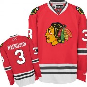 Chicago Blackhawks ＃3 Men's Keith Magnuson Reebok Authentic Red Home Jersey