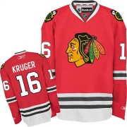 Chicago Blackhawks ＃16 Men's Marcus Kruger Reebok Authentic Red Home Jersey