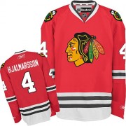 Chicago Blackhawks ＃4 Men's Niklas Hjalmarsson Reebok Authentic Red Home Jersey