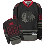 Chicago Blackhawks ＃88 Men's Patrick Kane Reebok Authentic Black Ice Jersey