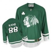 Chicago Blackhawks ＃88 Men's Patrick Kane Reebok Authentic Green St Patty's Day Jersey