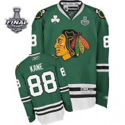 Chicago Blackhawks ＃88 Men's Patrick Kane Reebok Authentic Green Stanley Cup Finals Jersey