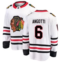 Chicago Blackhawks Men's Lou Angotti Fanatics Branded Breakaway White Away Jersey