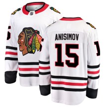Chicago Blackhawks Men's Artem Anisimov Fanatics Branded Breakaway White Away Jersey