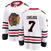 Chicago Blackhawks Men's Chris Chelios Fanatics Branded Breakaway White Away Jersey