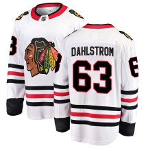 Chicago Blackhawks Men's Carl Dahlstrom Fanatics Branded Breakaway White Away Jersey