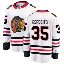 Chicago Blackhawks Men's Tony Esposito Fanatics Branded Breakaway White Away Jersey