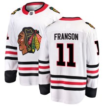 Chicago Blackhawks Men's Cody Franson Fanatics Branded Breakaway White Away Jersey