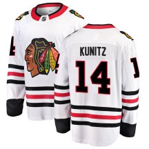 Chicago Blackhawks Men's Chris Kunitz Fanatics Branded Breakaway White Away Jersey
