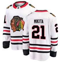 Chicago Blackhawks Men's Stan Mikita Fanatics Branded Breakaway White Away Jersey