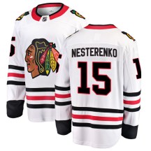 Chicago Blackhawks Men's Eric Nesterenko Fanatics Branded Breakaway White Away Jersey