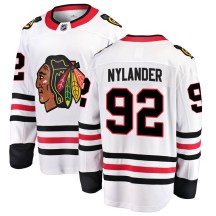 Chicago Blackhawks Men's Alexander Nylander Fanatics Branded Breakaway White Away Jersey