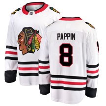 Chicago Blackhawks Men's Jim Pappin Fanatics Branded Breakaway White Away Jersey