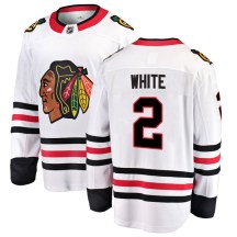 Chicago Blackhawks Men's Bill White Fanatics Branded Breakaway White Away Jersey