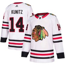 Chicago Blackhawks Youth Chris Kunitz Adidas Authentic White Away Jersey