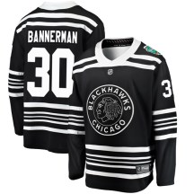 Chicago Blackhawks Men's Murray Bannerman Fanatics Branded Breakaway Black 2019 Winter Classic Jersey
