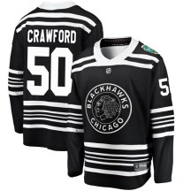 Chicago Blackhawks Men's Corey Crawford Fanatics Branded Breakaway Black 2019 Winter Classic Jersey