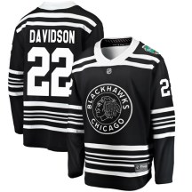 Chicago Blackhawks Men's Brandon Davidson Fanatics Branded Breakaway Black 2019 Winter Classic Jersey