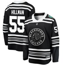 Chicago Blackhawks Men's Blake Hillman Fanatics Branded Breakaway Black 2019 Winter Classic Jersey