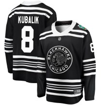 Chicago Blackhawks Men's Dominik Kubalik Fanatics Branded Breakaway Black 2019 Winter Classic Jersey