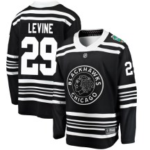 Chicago Blackhawks Men's Eric Levine Fanatics Branded Breakaway Black 2019 Winter Classic Jersey