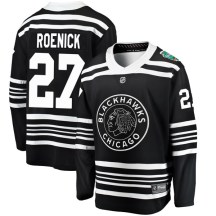 Chicago Blackhawks Men's Jeremy Roenick Fanatics Branded Breakaway Black 2019 Winter Classic Jersey