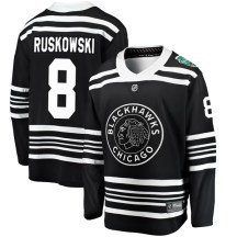 Chicago Blackhawks Men's Terry Ruskowski Fanatics Branded Breakaway Black 2019 Winter Classic Jersey