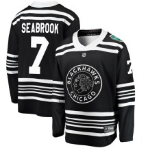 Chicago Blackhawks Men's Brent Seabrook Fanatics Branded Breakaway Black 2019 Winter Classic Jersey