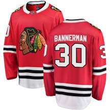 Chicago Blackhawks Youth Murray Bannerman Fanatics Branded Breakaway Red Home Jersey