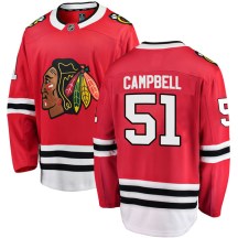 Chicago Blackhawks Youth Brian Campbell Fanatics Branded Breakaway Red Home Jersey