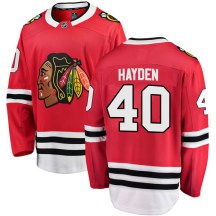 Chicago Blackhawks Youth John Hayden Fanatics Branded Breakaway Red Home Jersey