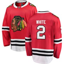Chicago Blackhawks Youth Bill White Fanatics Branded Breakaway White Red Home Jersey