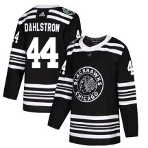 Chicago Blackhawks Men's John Dahlstrom Adidas Authentic Black 2019 Winter Classic Jersey