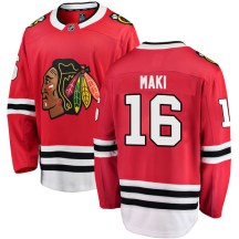 Chicago Blackhawks Men's Chico Maki Fanatics Branded Breakaway Red Home Jersey