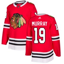 Chicago Blackhawks Men's Troy Murray Adidas Authentic Red Home Jersey