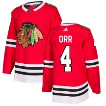 Chicago Blackhawks Men's Bobby Orr Adidas Authentic Red Home Jersey