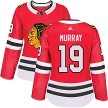 Chicago Blackhawks Women's Troy Murray Adidas Authentic Red Home Jersey