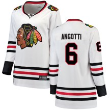 Chicago Blackhawks Women's Lou Angotti Fanatics Branded Breakaway White Away Jersey